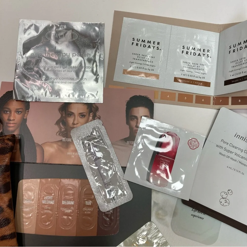 Ipsy cosmetic bag with samples